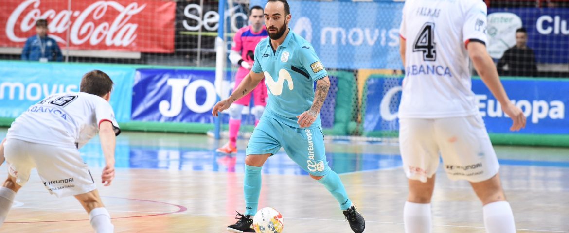 Movistar Inter agota y vence a Santiago Futsal