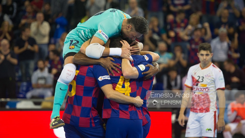 El Barça se reivindica en el Palau Blaugrana ante ElPozo (2-1)