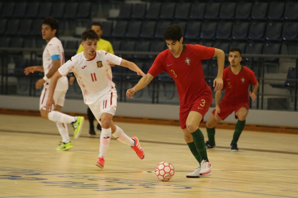 Imagen del encuentro de ayer del Portugal 1 - 3 España (Foto: RFEF)