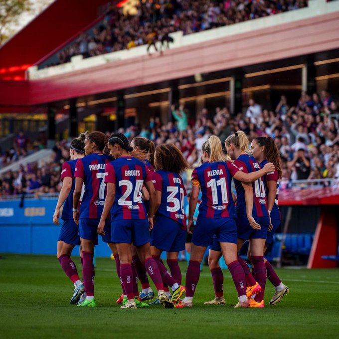 Victoria del Barcelona que se acerca al título liguero | @FCBFemeni