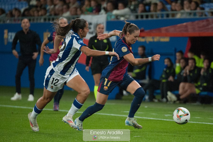 El Barcelona se impuso a la Real Sociedad con goles de Alexia y doblete de Hansen | Ernesto Aradilla