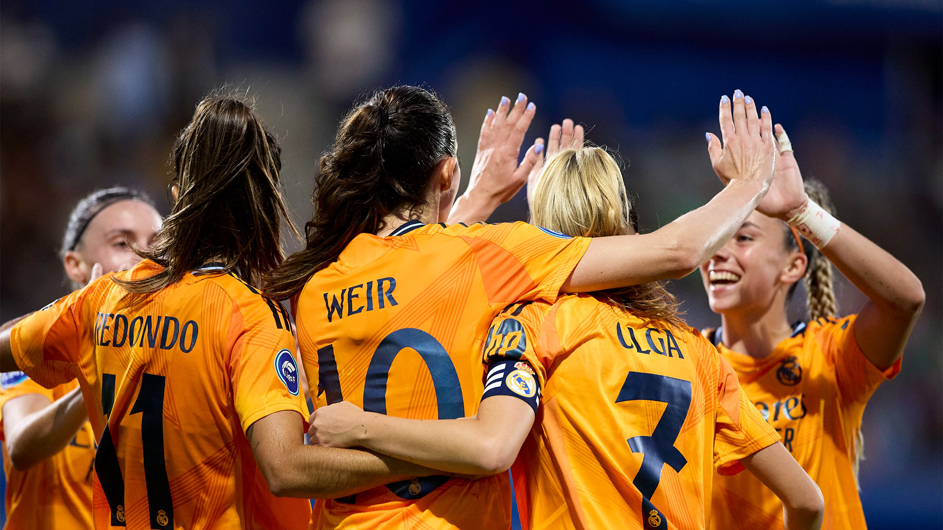 El Madrid celebra uno de los goles de Weir | @Realmadridfem