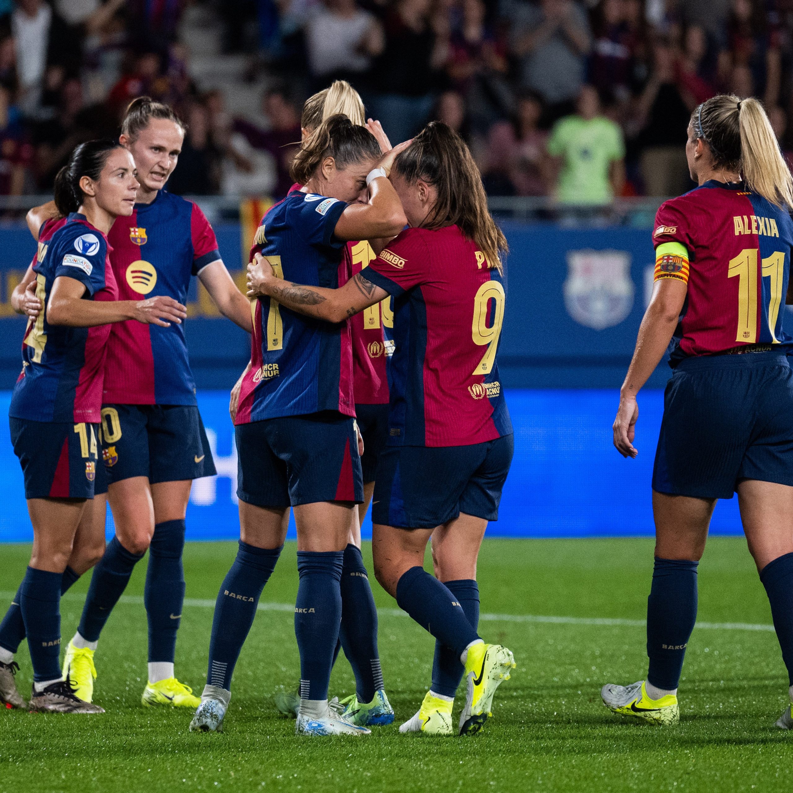 El Barça goleó al Hmmarby en el estreno Champions en casa | @FCBFemeni