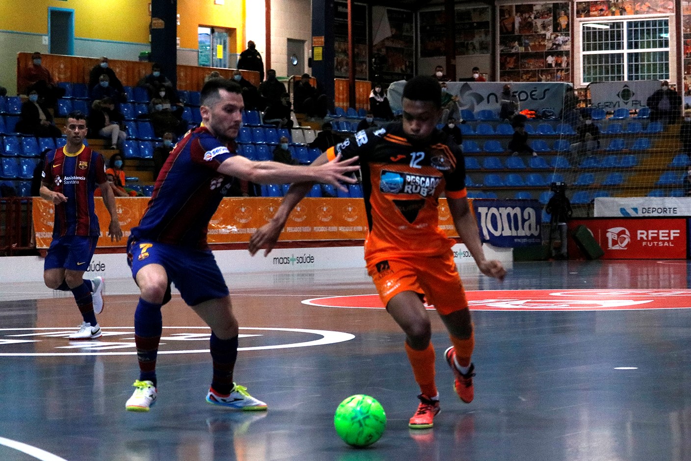 Dídac y Dyego lideran al Barça hacia la victoria ante Burela